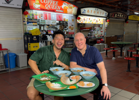 Breakfast like a local: Influencer Aiken Chia brings New Zealand PM Luxon to Maxwell Food Centre